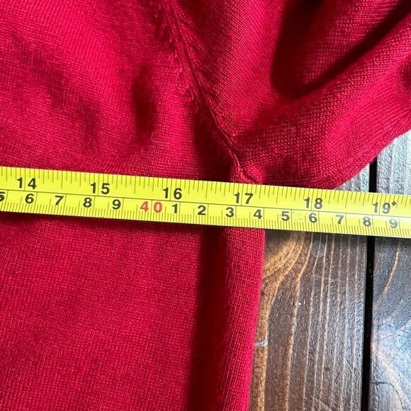 Verve Ami Shawl Collar Open Cardigan Sz S Red - Picture 6 of 8